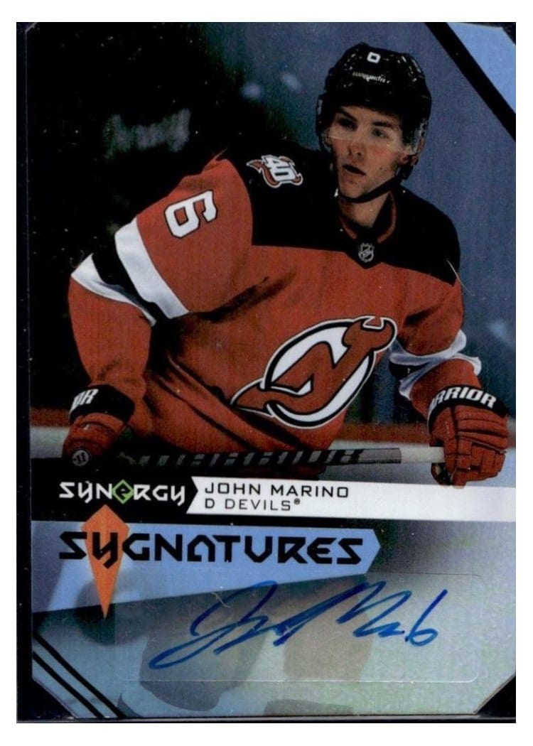 2023-24 Upper Deck Synergy Sygnatures John Marino #S-JM card