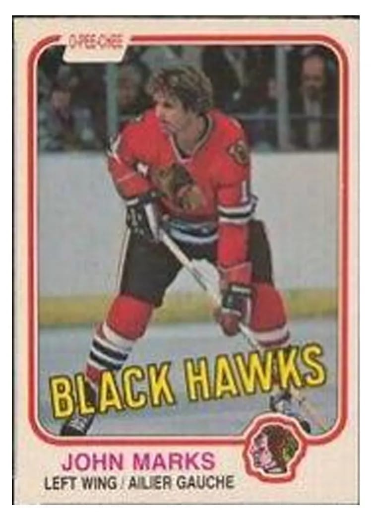 1981 O-Pee-Chee John Marks #70 card