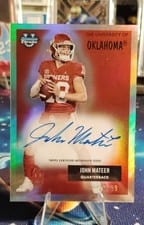 2025 Bowman University Chrome 1955 Bowman Football Autographs John Mateer #55AV-JM card
