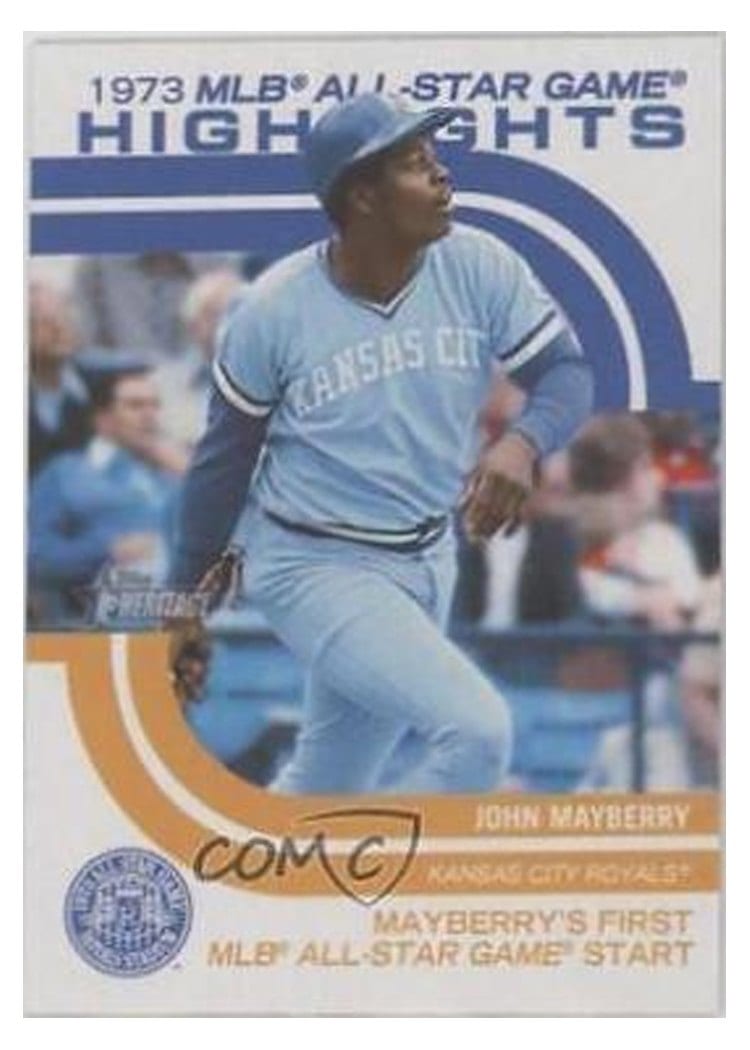 2022 Topps Heritage 1973 MLB All-Star Game Highlights John Mayberry #ASGH-12 card