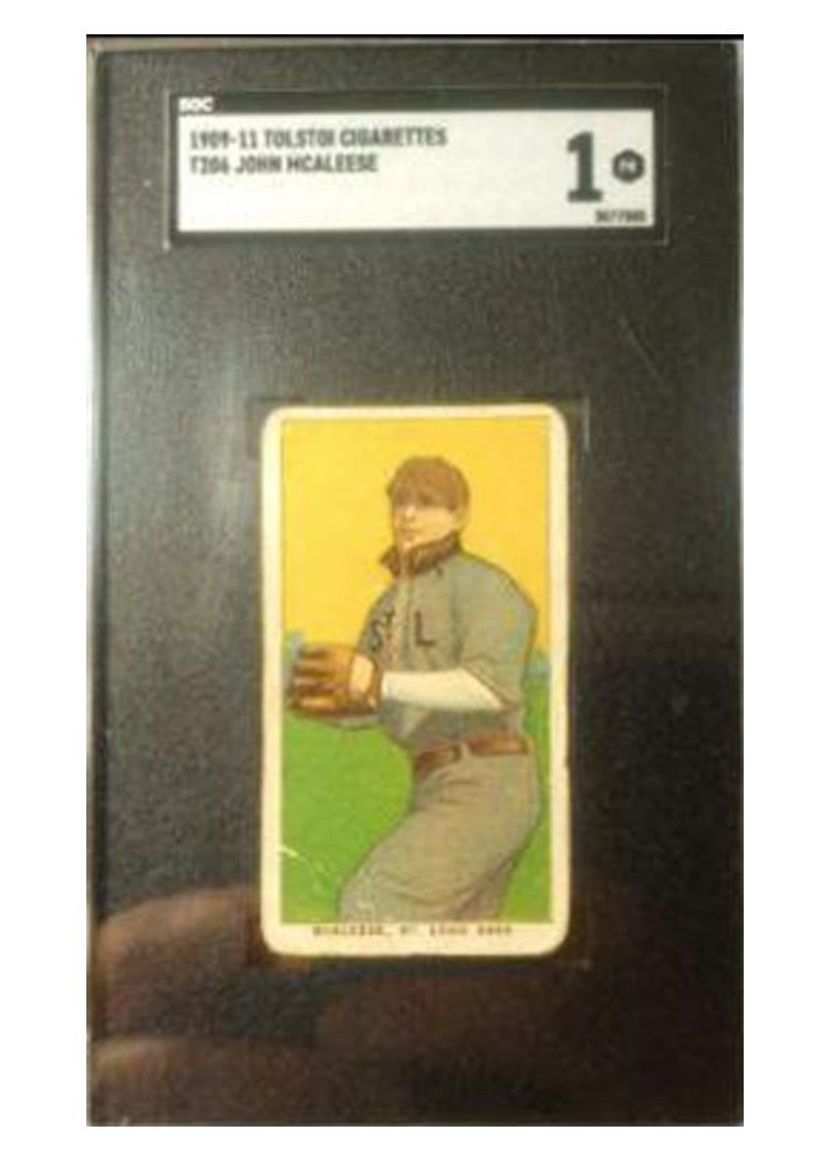 1909 T206 Tolstoi John Mcaleese card