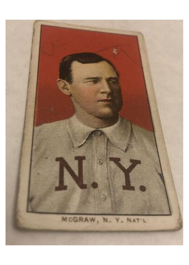 1909 T206 Piedmont 150 John Mcgraw No Cap card