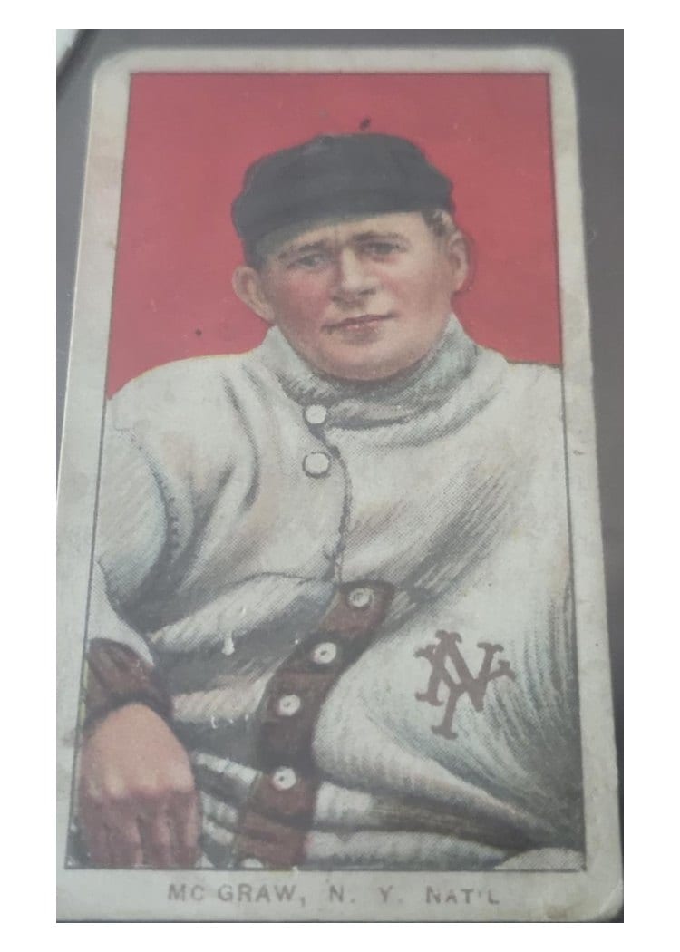 1909 T206 Sweet Caporal 150 Factory 30 John McGraw card