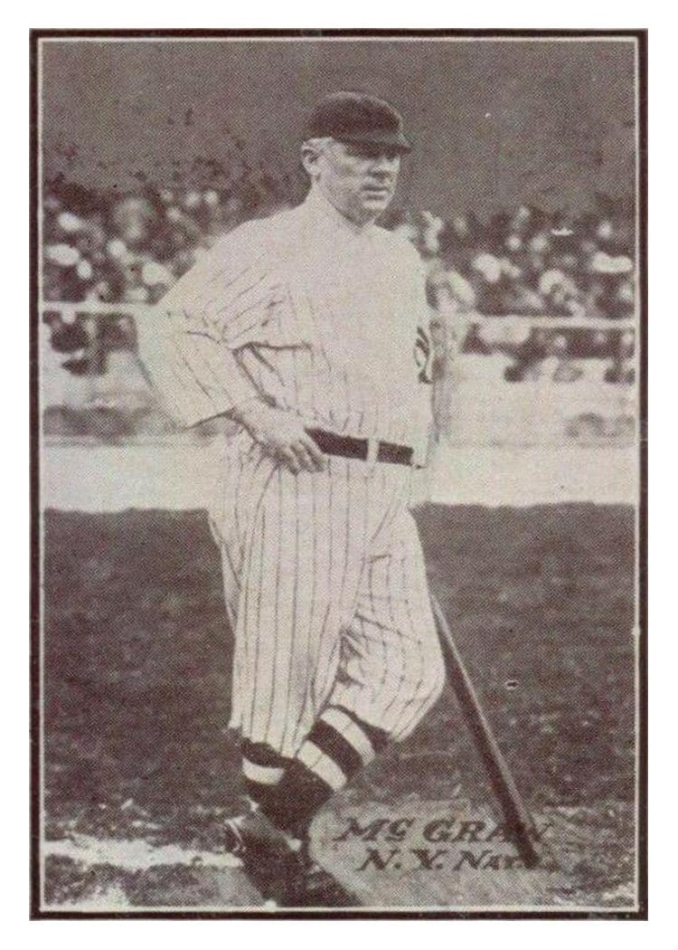 1913 National Game John McGraw card