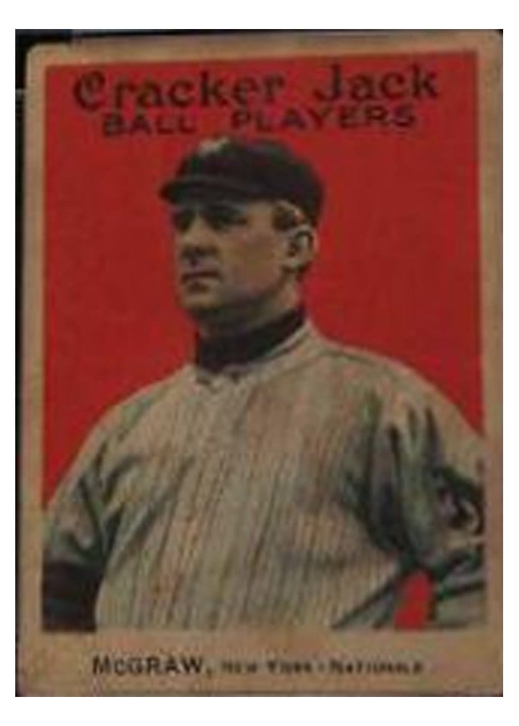 1914 Cracker Jack John McGraw #69 card