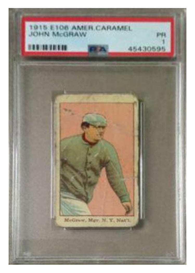 1915 E106 American Caramel John McGraw card