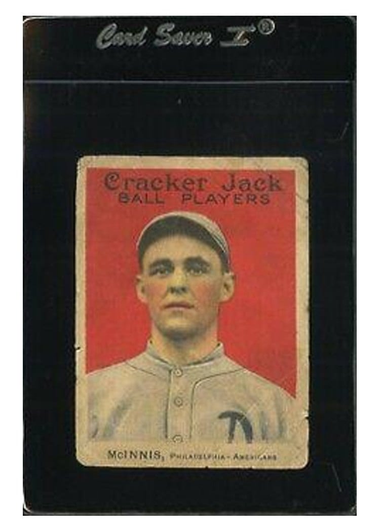 1914 Cracker Jack John McInnis #10 card