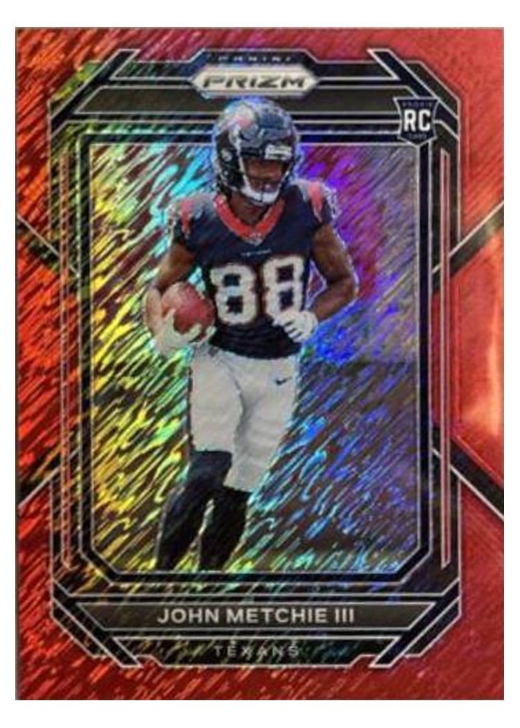 2022 Panini Prizm Base Set John Metchie III Red Shimmer #316 card