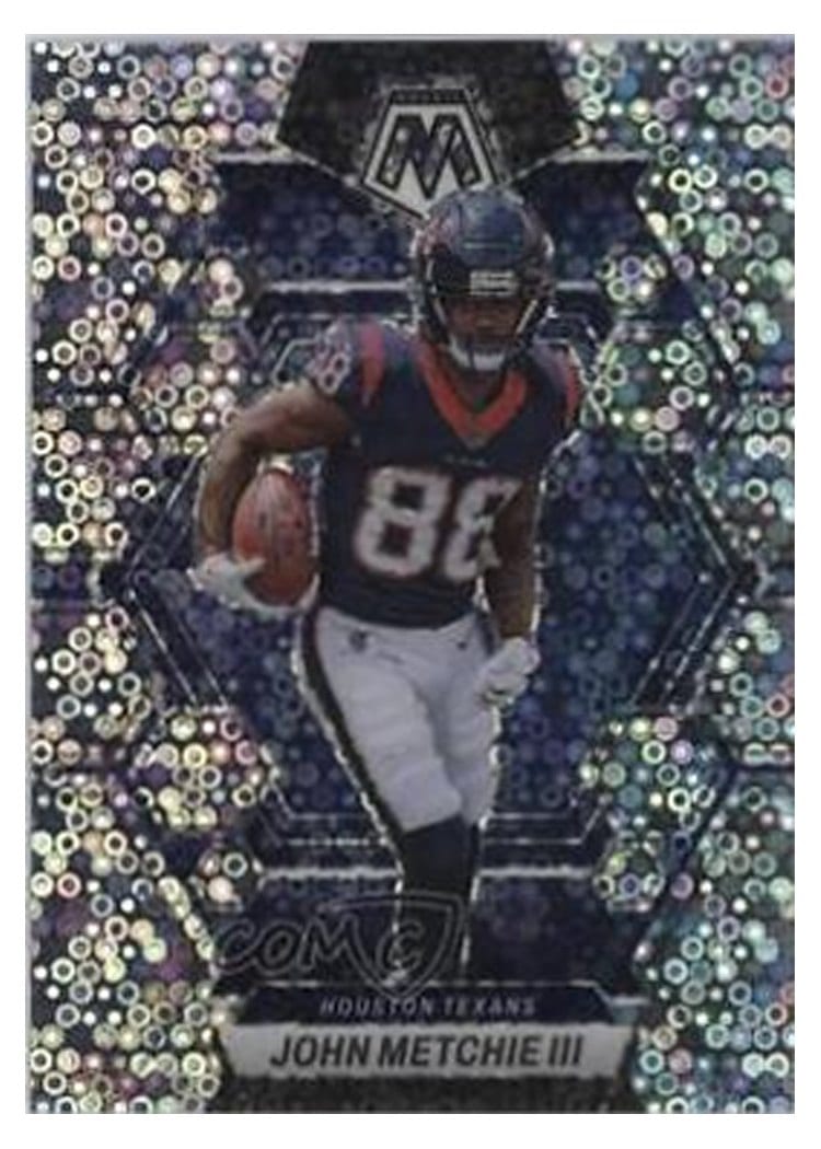 2023 Panini Mosaic Base Set John Metchie III No Huddle Silver #91 card