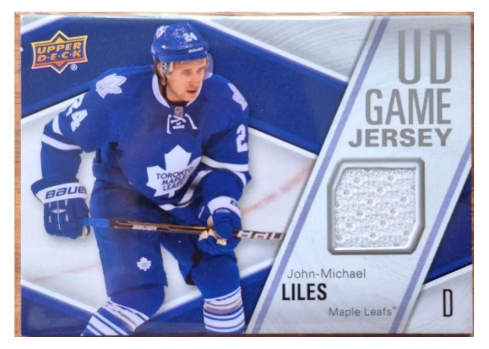 2011 Upper Deck UD Game Jersey John-Michael Liles #GJ-JL card
