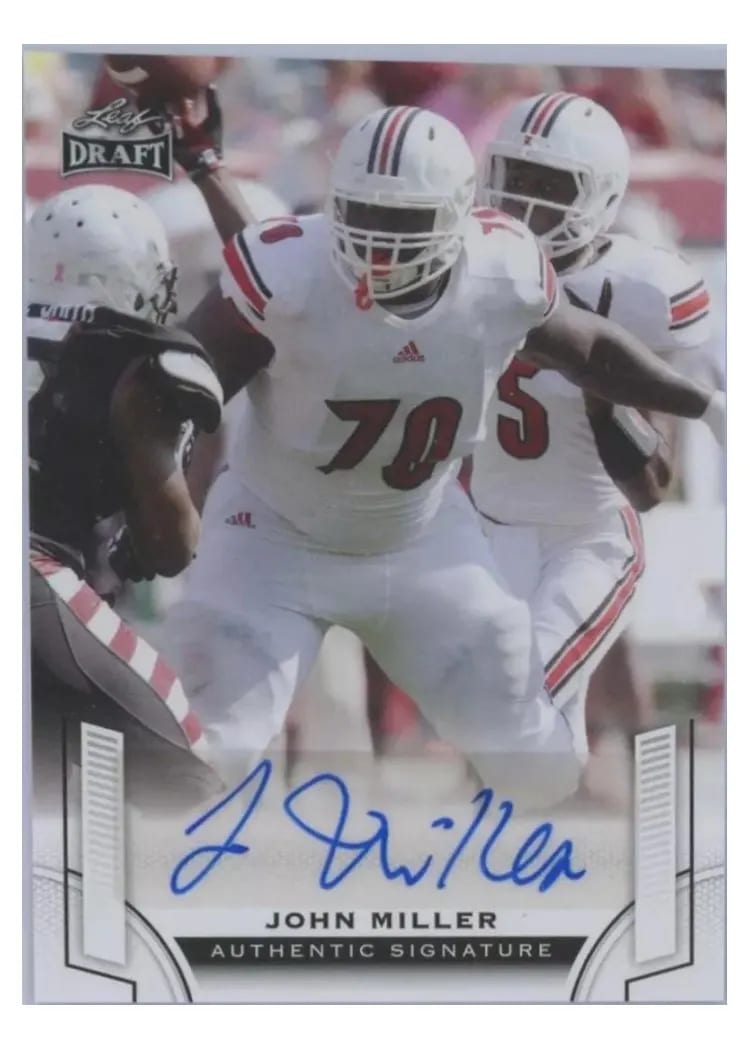 2015 Leaf Draft Autograph John Miller card
