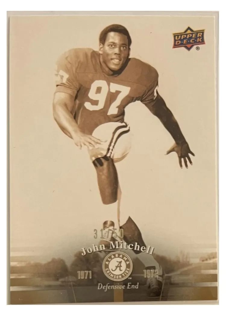 2012 Upper Deck University of Alabama John Mitchell #15 card