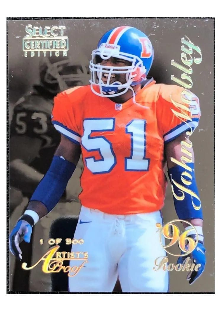 1996 Select Certified John Mobley #104 card
