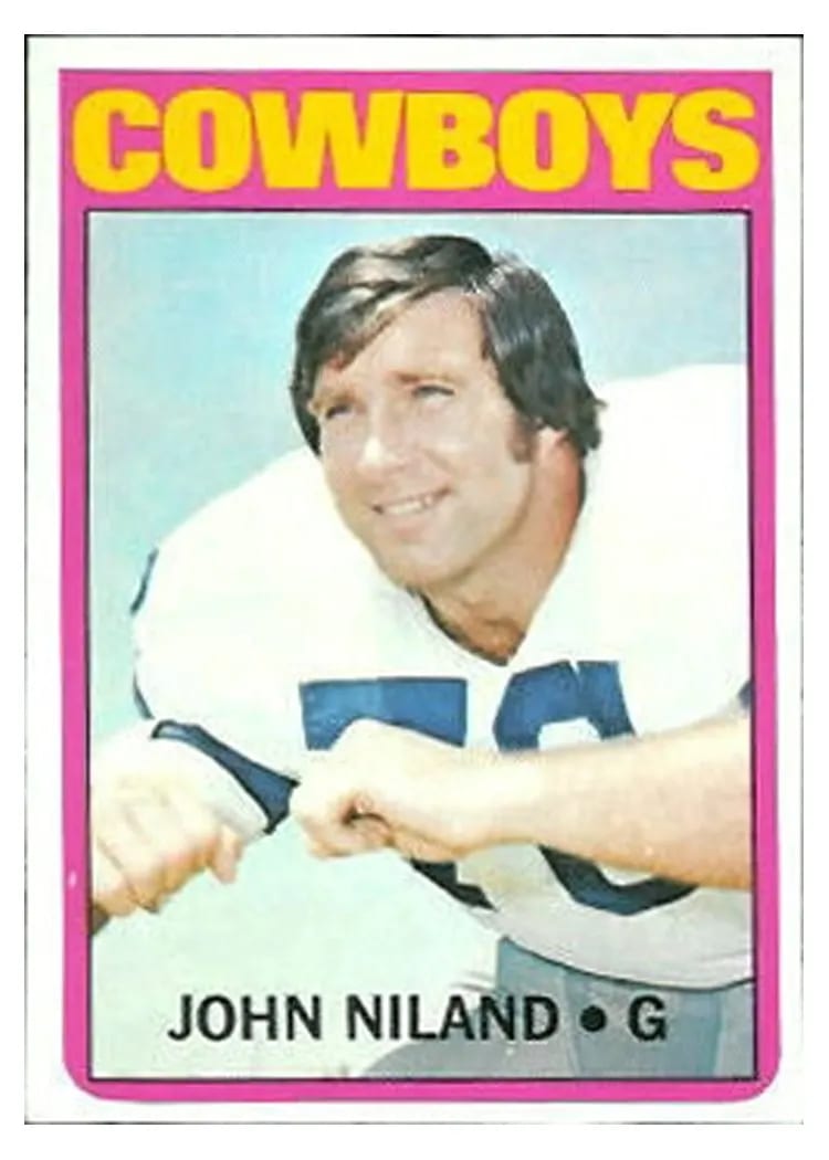 1972 Topps John Niland #329 card