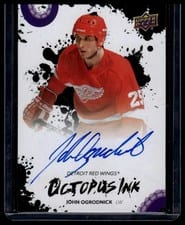2025-26 Upper Deck Detroit Red Wings Centennial Octopus Ink John Ogrodnick #OI-JG card
