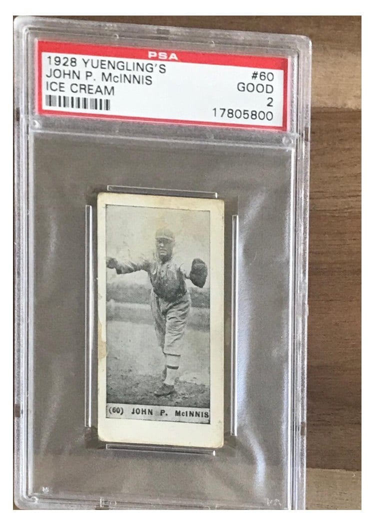 1928 Yuengling's Ice Cream John P. McInnis #60 card