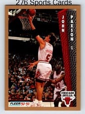 1992-93 Fleer Base Set John Paxson #35 card