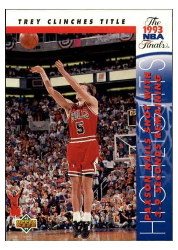 1993 Upper Deck John Paxson #206 card