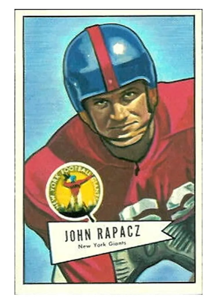 1952 Bowman Large John Rapacz #131 card