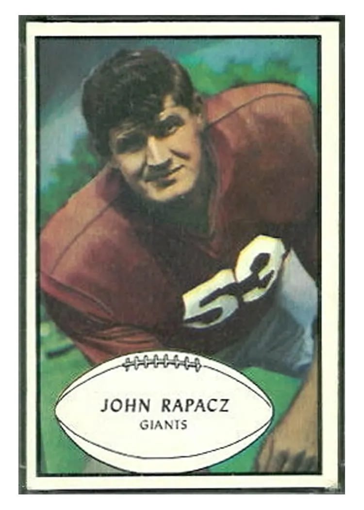 1953 Bowman John Rapacz #57 card