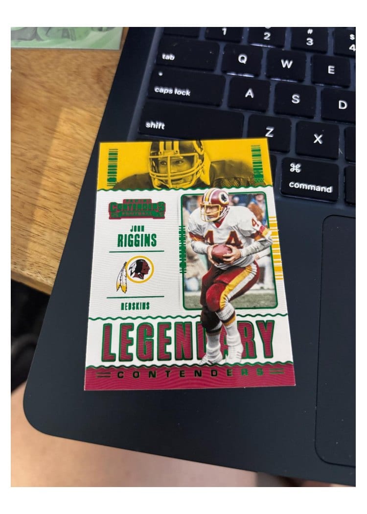 2020 Panini Contenders Legendary Contenders John Riggins #LC-JRI card