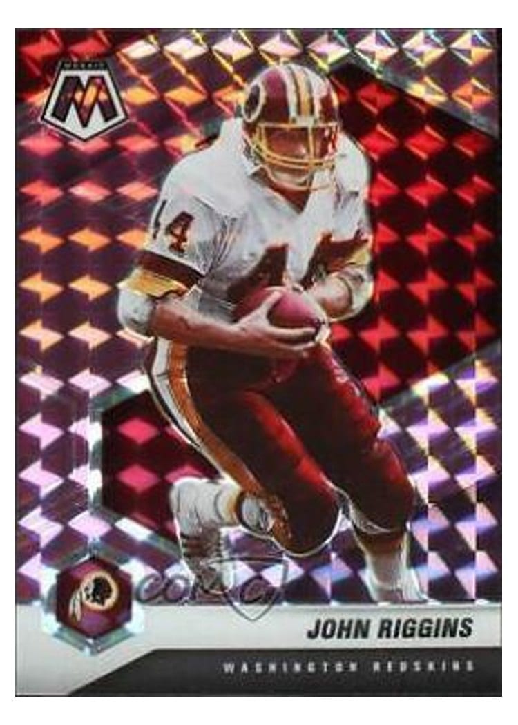 2021 Panini Mosaic Base Set John Riggins Purple Mosaic #198 card