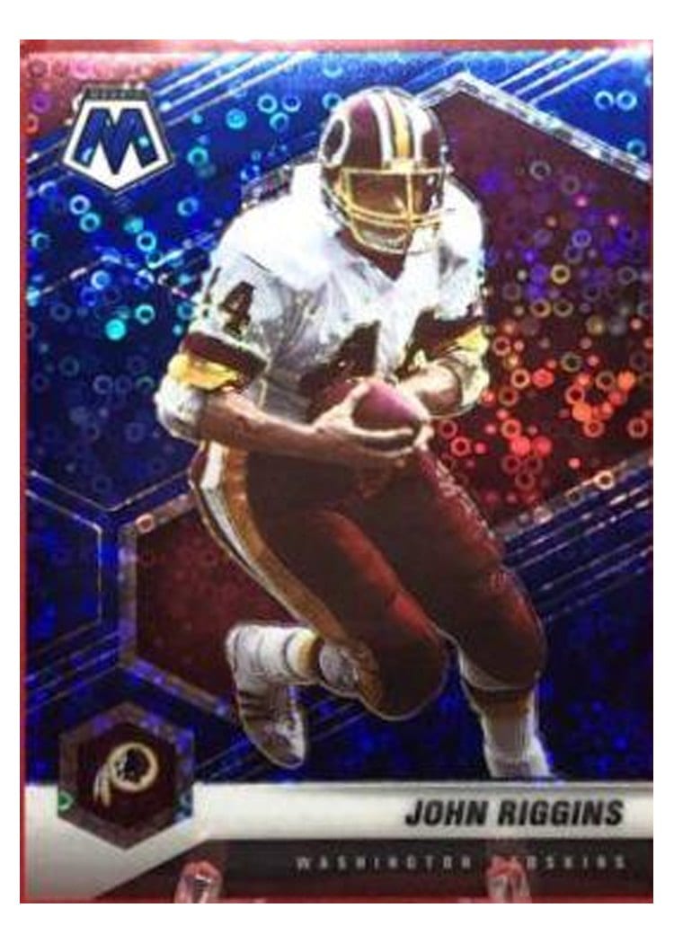 2021 Panini Mosaic Base Set John Riggins No Huddle Blue Mosaic #198 card
