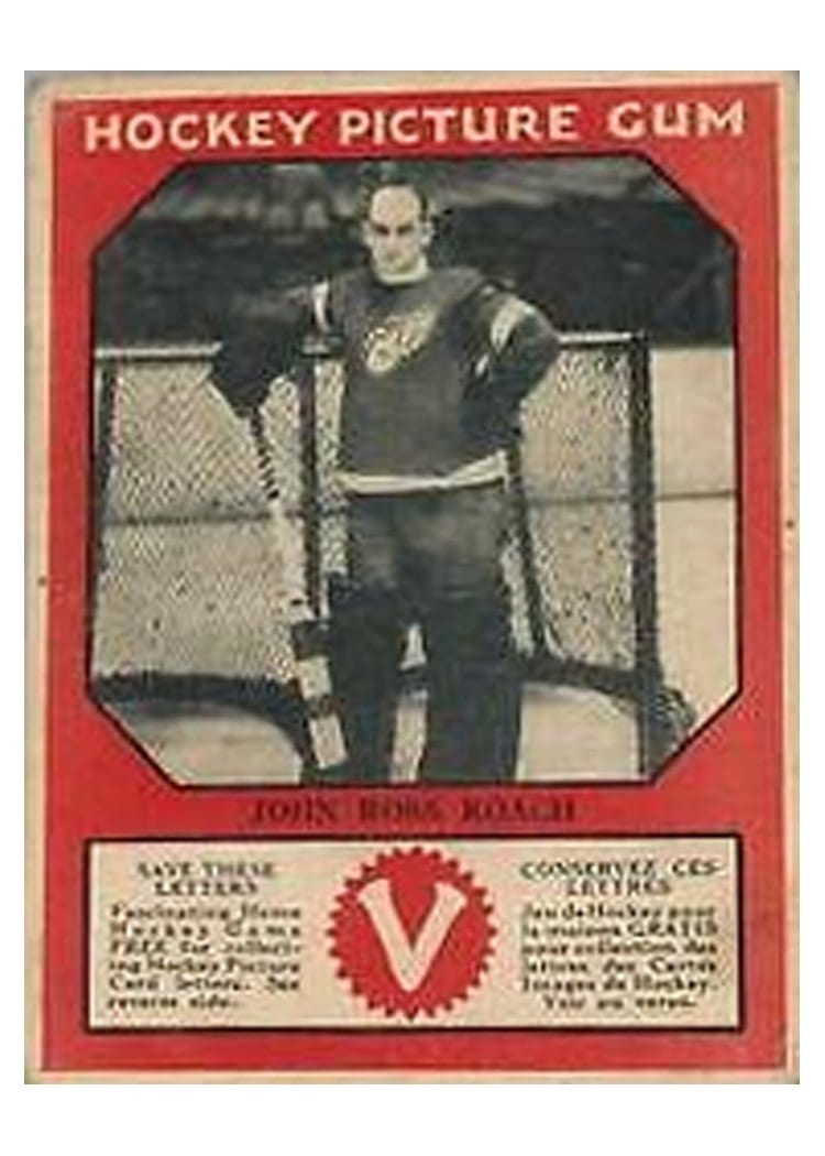 1933 V252 Canadian Gum John Ross Roach card