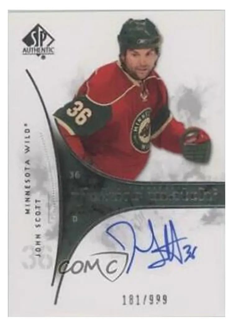 2009 SP Authentic John Scott #225 card