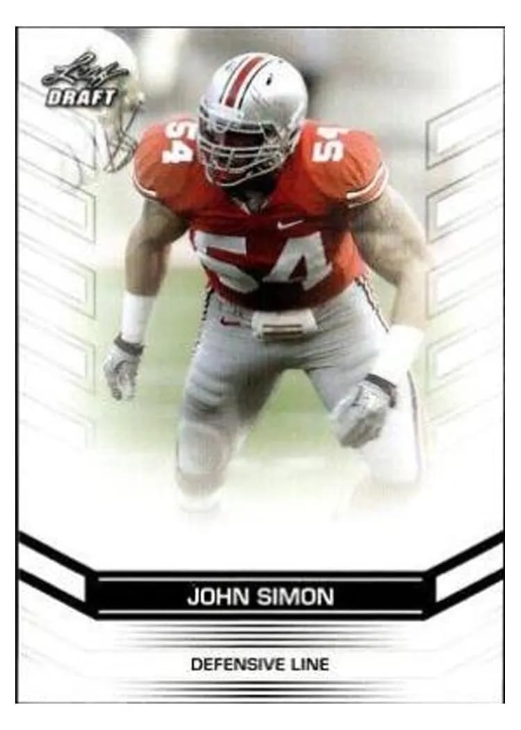 2013 Leaf Draft John Simon #91 card