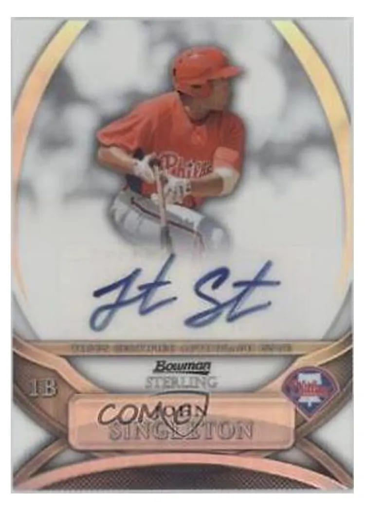 2010 Bowman Sterling Prospects John Singleton Refractor Autograph #BSPJS card