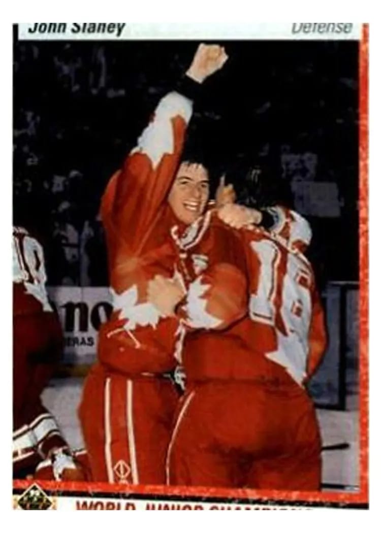 1990 Upper Deck John Slaney #457 card