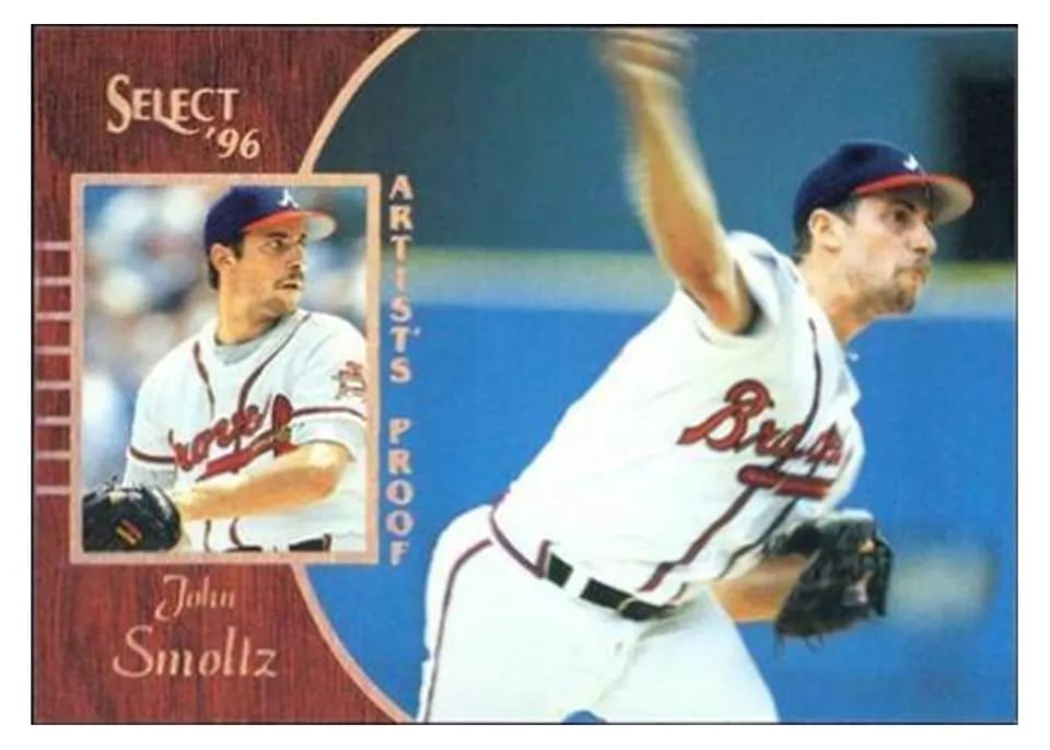 1996 Select John Smoltz #125 card