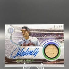 2022 Topps Tribute Stadium Signatures John Smoltz #TSS-JS card