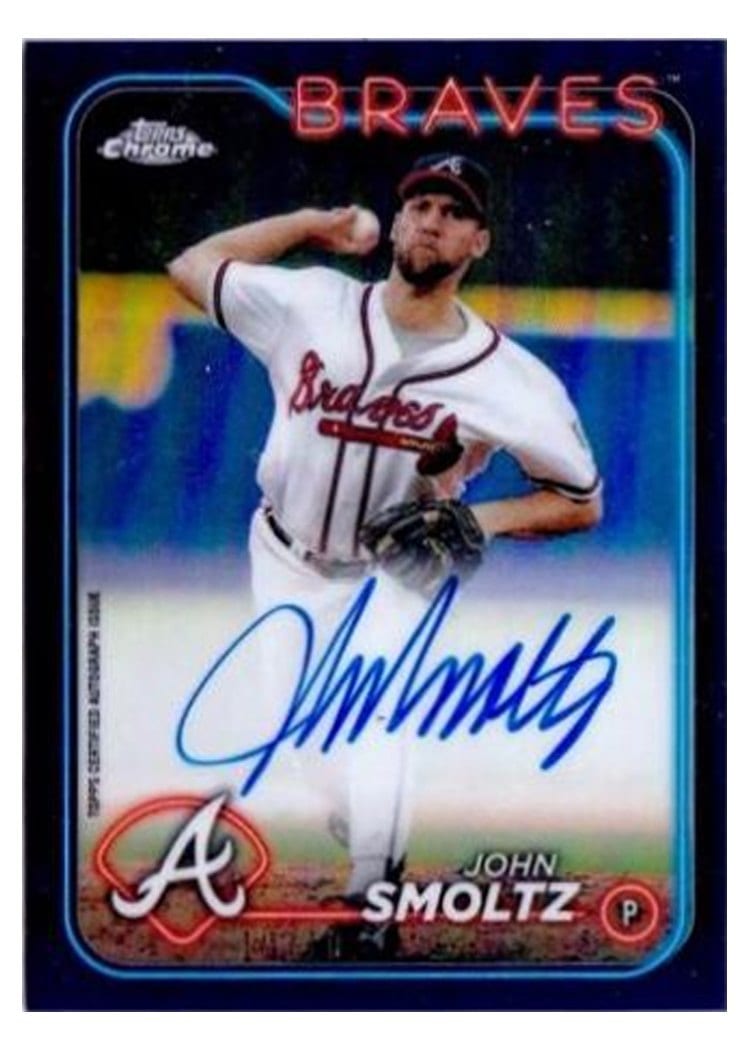 2024 Topps Chrome Chrome Legend Autographs John Smoltz #CLA-JS card