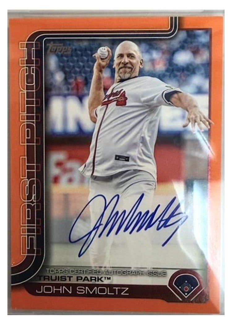 2025 Topps Update First Pitch Autographs John Smoltz #FPA-JS card