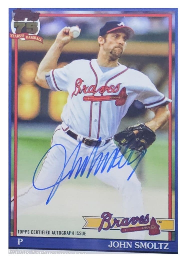 2026 Topps 1991 Topps Autographs John Smoltz #91A-SMO card