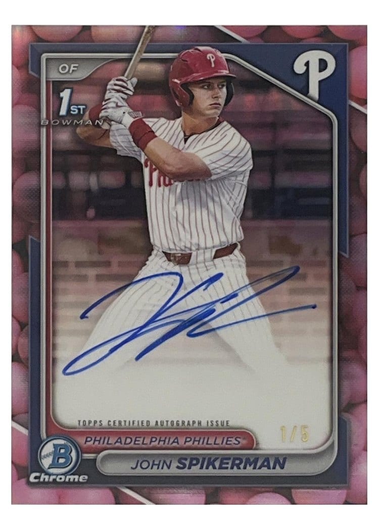 2024 Bowman Draft Chrome Prospect Autographs John Spikerman #CPA-JSP card