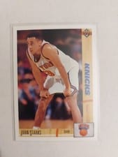 1991-92 Upper Deck Base Set John Starks #219 card