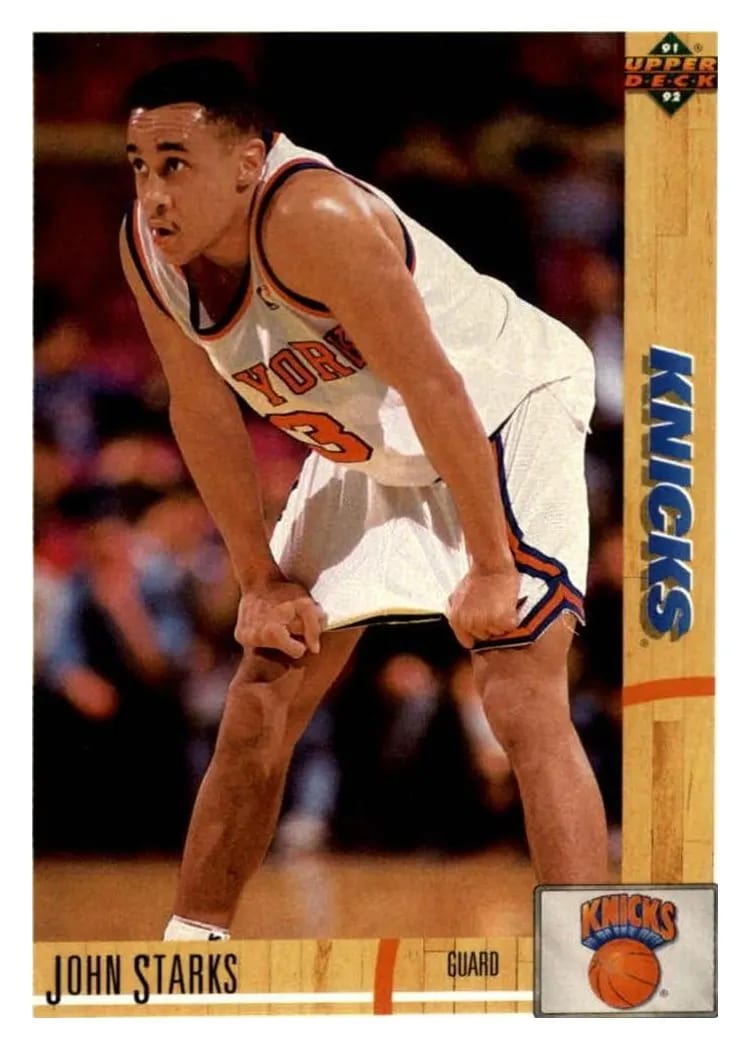1991 Upper Deck John Starks #219 card