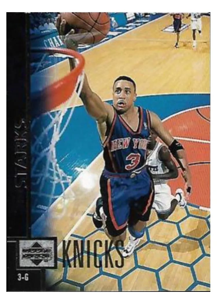 1997 Upper Deck John Starks #86 card