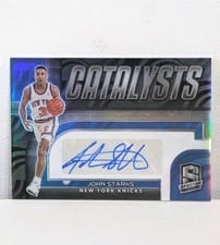 2022-23 Panini Spectra Catalysts Signatures John Starks #CSA-JST card
