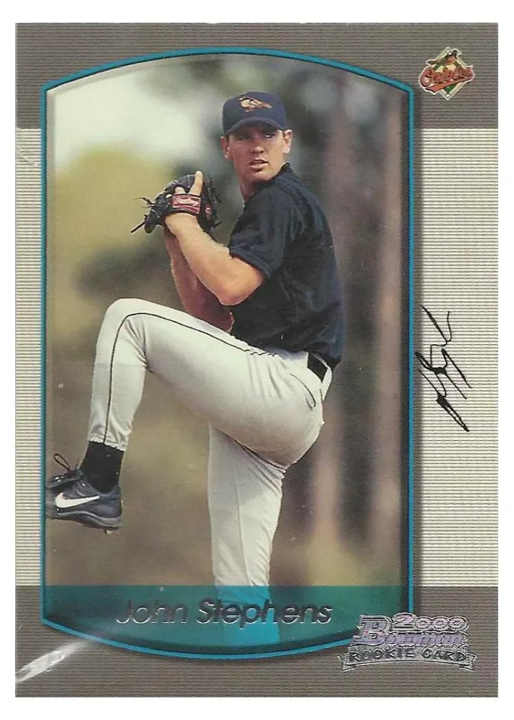 2000 Bowman Draft Picks John Stephens #50 card