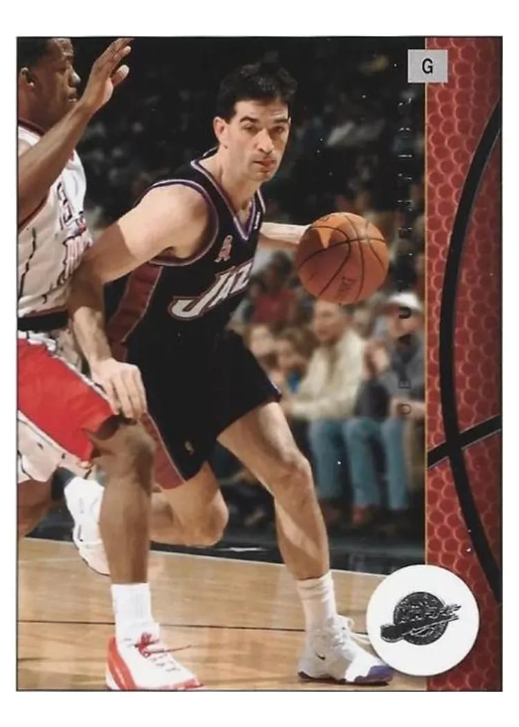 2002 Upper Deck Authentics John Stockton #86 card
