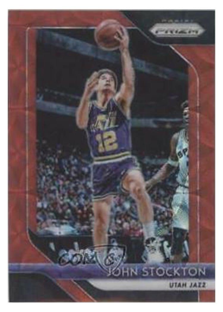 2018-19 Panini Prizm Base Set John Stockton #185 card
