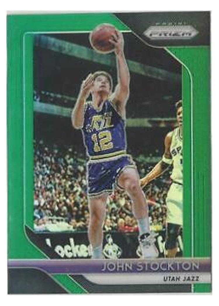2018-19 Panini Prizm Base Set John Stockton #185 card
