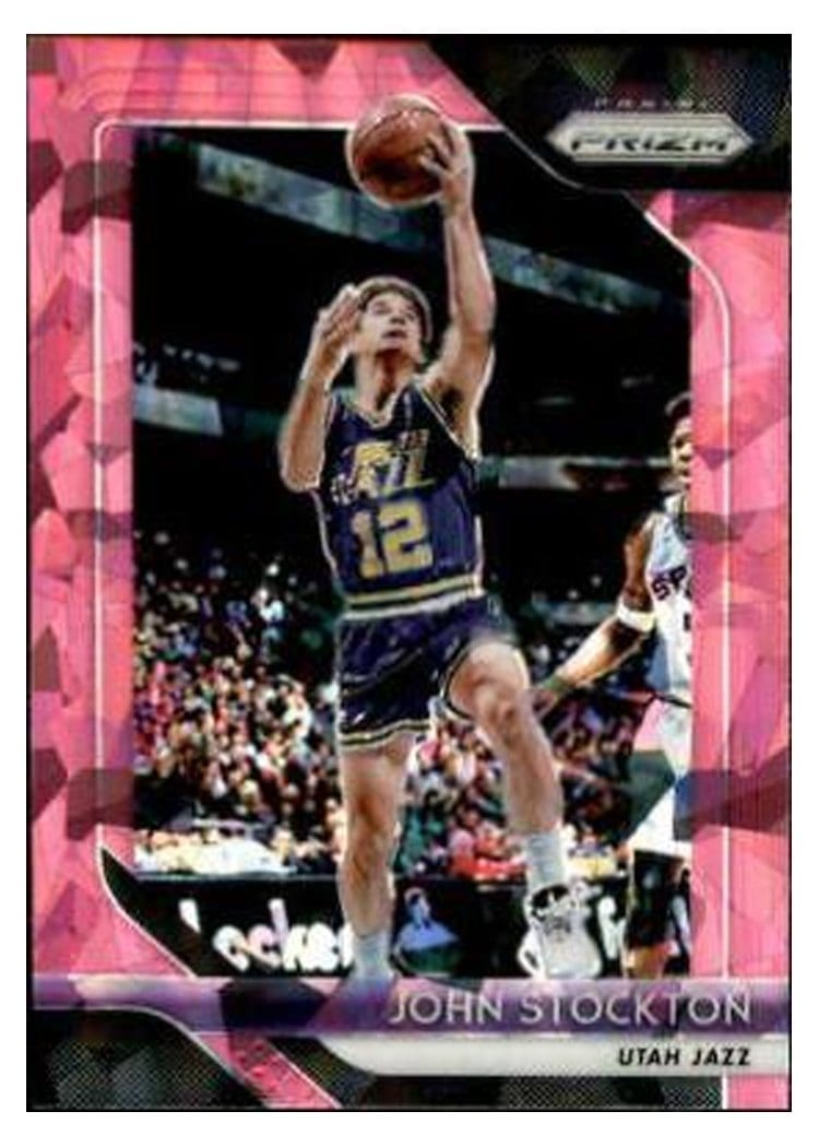 2018-19 Panini Prizm Base Set John Stockton #185 card