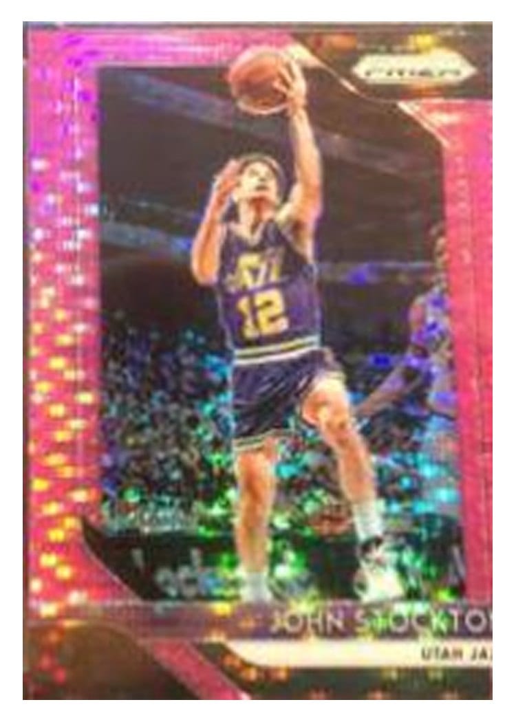 2018-19 Panini Prizm Base Set John Stockton #185 card