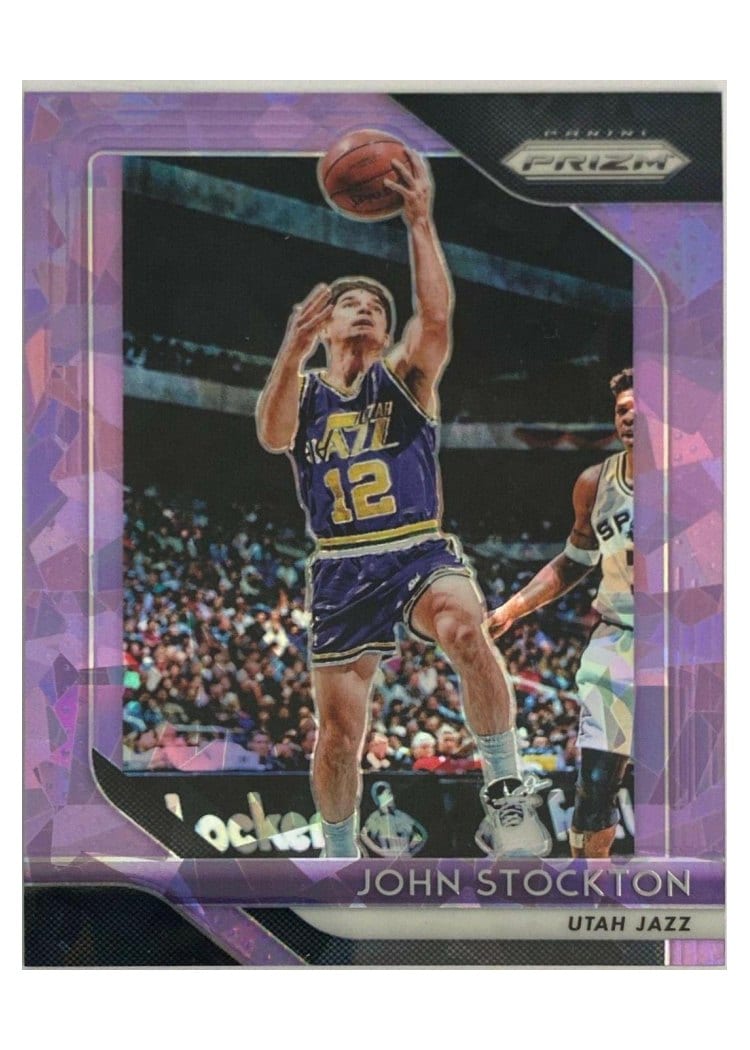 2018-19 Panini Prizm Base Set John Stockton #185 card
