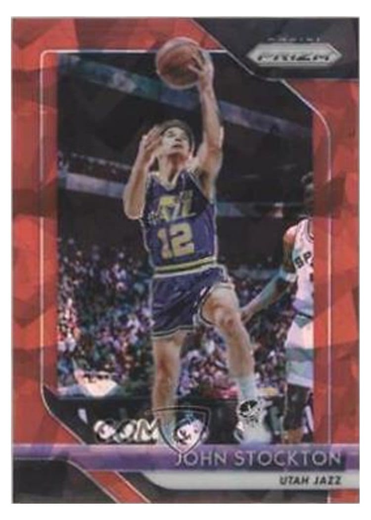 2018-19 Panini Prizm Base Set John Stockton #185 card